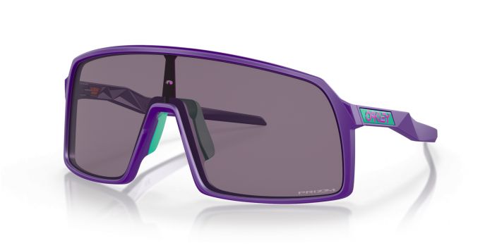 Sutro Matt Electric Purple Prizm Grey Oakley® Sutro redefines the look of traditional sports-performance eyewear. Inspired