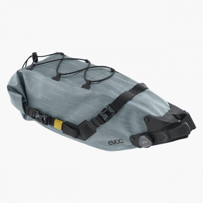 Evoc Seat Pack Boa WP 6 steel With the SEAT PACK BOA WP 6 you are perfectly equipped for your cycling adventures. Regardless