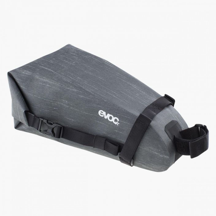 Evoc Seat Pack Boa WP 4 carbon grey The SEAT PACK WP 4 is a lightweight, completely waterproof saddle bag for additional,