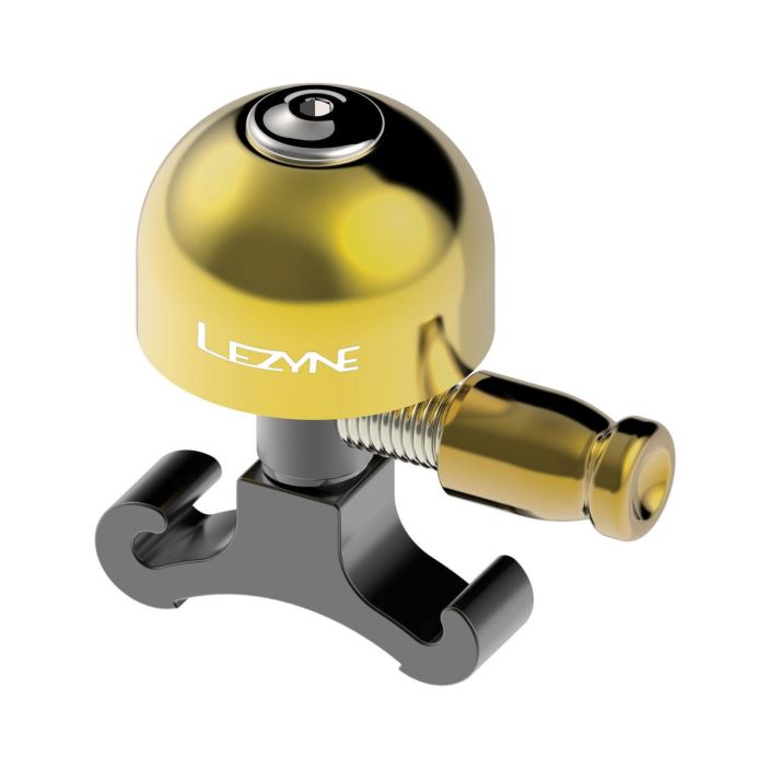 Soittokello Lezyne Classic Shallow Bell Sporting a unique cymbal-like design, the Classic Shallow Brass Bell cuts a striking