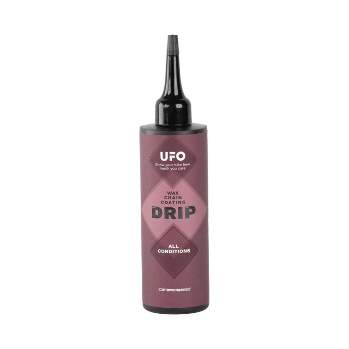 CeramicSpeed UFO Wax UFO Drip All Conditions Our acclaimed UFO Drip Chain Coating has been updated to be known as UFO Drip