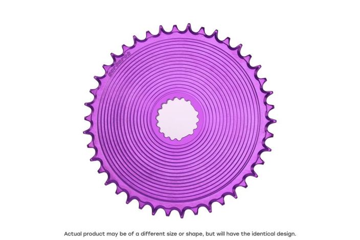 Garbaruk Gravel crankset 170mm DM Aero Chainring 44T Silver/Violet DUB tuotekuva 1
