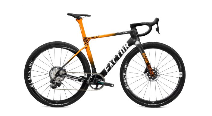 Factor Ostro Gravel Team AMANI Edition Force E1 XPLR 56 Runko: TeXtreme®, Toray®, Nippon Graphite® Pitch-Based Fiber