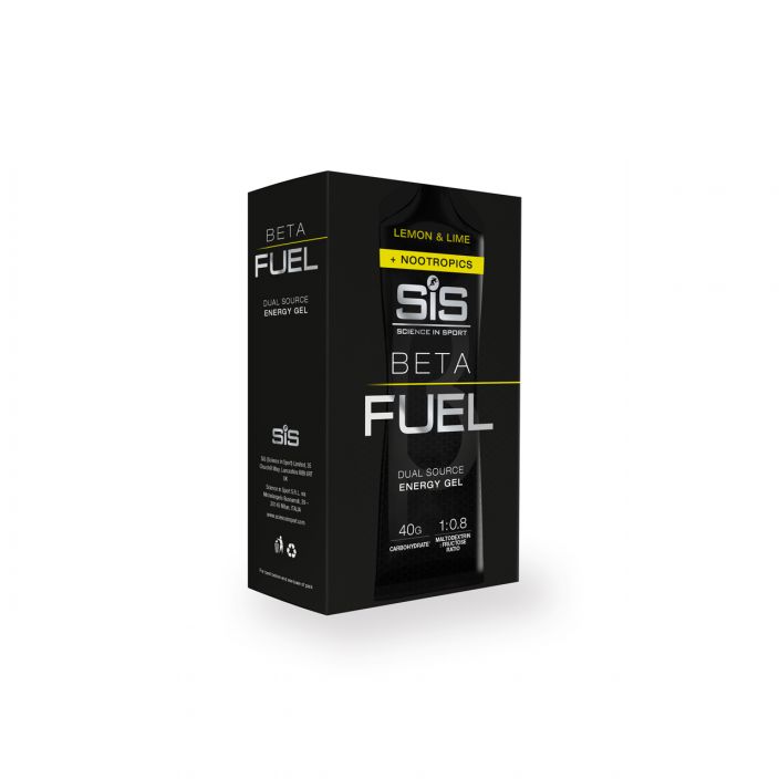Beta Fuel + Nootropics Lemon&amp;Lime 6kpl EVIDENCE-BASED ENERGY GEL FOR PHYSICAL AND MENTAL POWER OUTPUT Designed as a