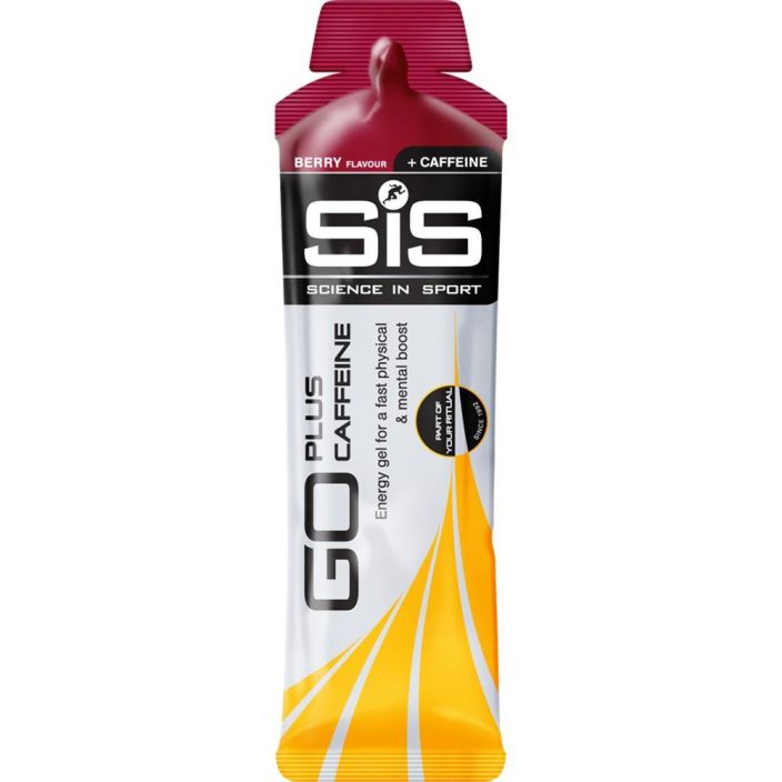 GO energy + caffeine energiageeli Berry Helppokayttoinen, ei tarvitse vetta lisaksi. 22g nopeasti imeytyvaa hiilihydraattia