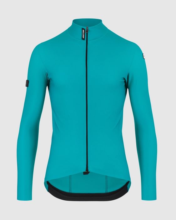 Ajopaita Assos Mille GT 2/3 LS Jersey turkoosi Thermoregulation for endurance riding in cool conditions, reengineered with