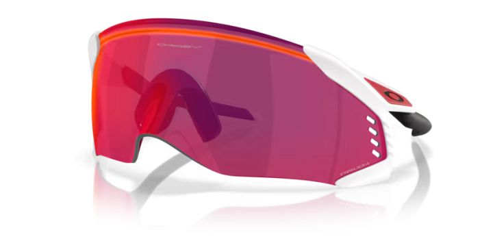 Oakley Velo Kato Matte White Prizm Road Built at the crossroads of aesthetic disruption and boundary-pushing performance,