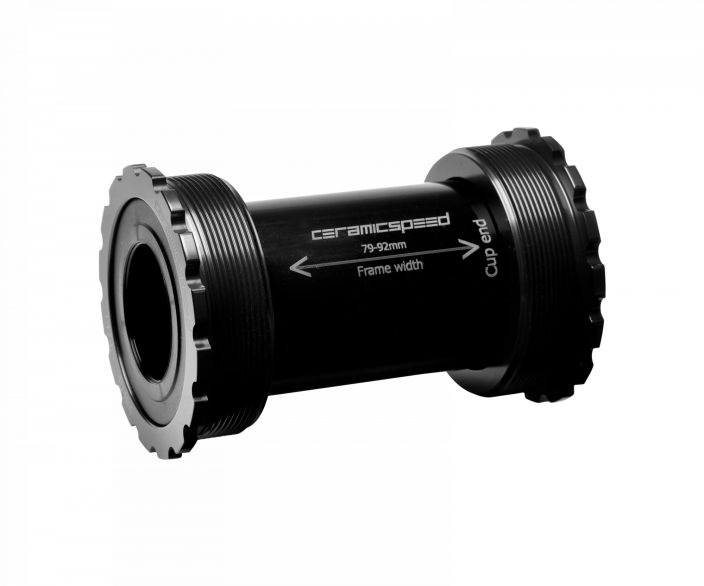 CeramicSpeed T47 Shimano Coated The T47 threaded bottom bracket shell utilizes an oversized interface of PF30 and EVO386,