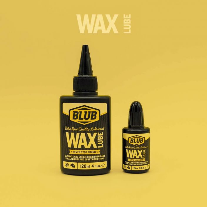 Blub Wax Lube Ideal lubricant for dry and dusty mountain conditions and for dry road conditions, being the most appropriate