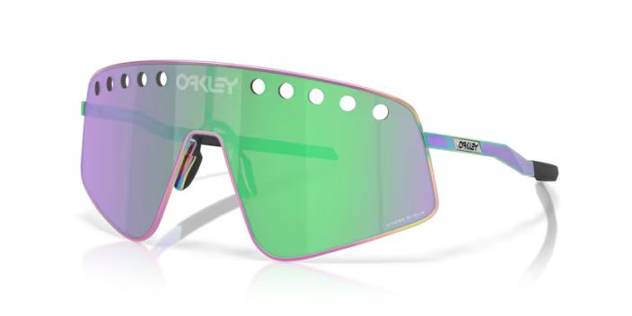 Oakley Sutro Ti Sweep Polished Oil Slick Prizm Road Jade Sophisticated and modern with a statement-making attitude, Sutro TI