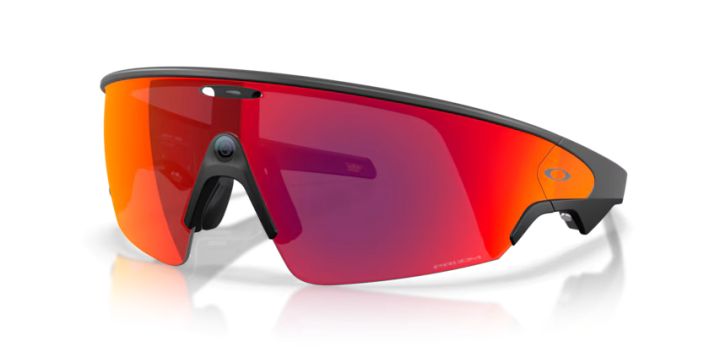 Oakley Meta Vanguard Black Prizm Road Sisaanrakennettu Meta AI toimii Garmin*-alykellojen ja -pyorailytietokoneiden kanssa,
