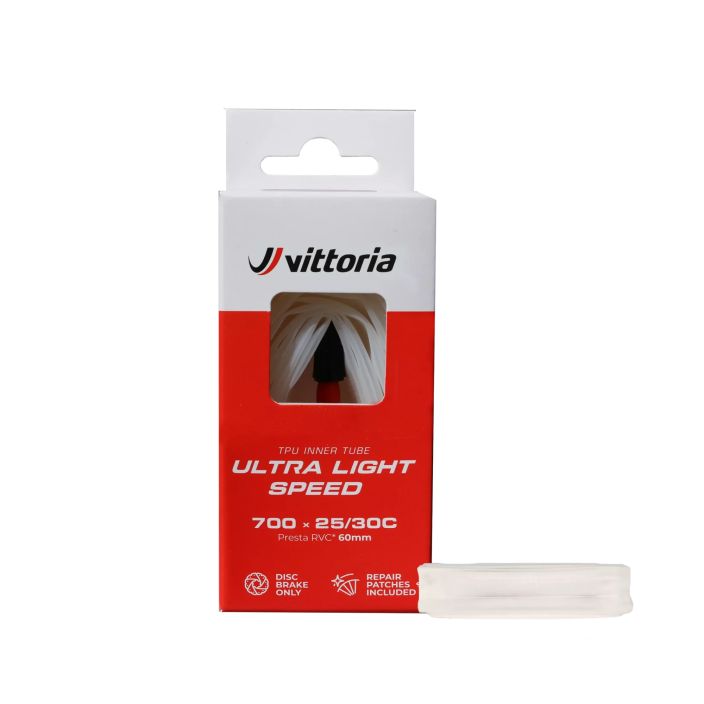 Sisarengas Vittoria Ultra Light Speed 25/30-622 The lightest, fastest inner tube available, engineered for racing on disc