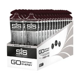SIS GO energy + caffeine energiageeli Double Espresso laatikko