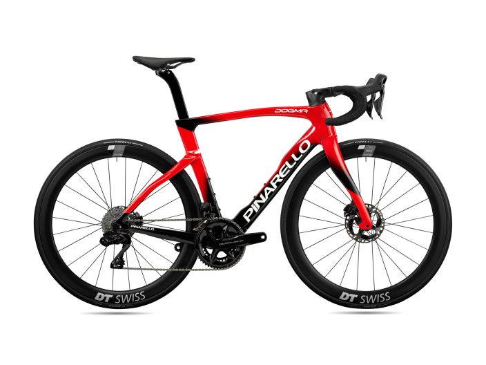 Pinarello Dogma F Disk Dura Ace Di2 Sonic Red 56 Runko: Pinarello Dogma F Vaihteet: 2x12 Eturattaat: Shimano Dura Ace