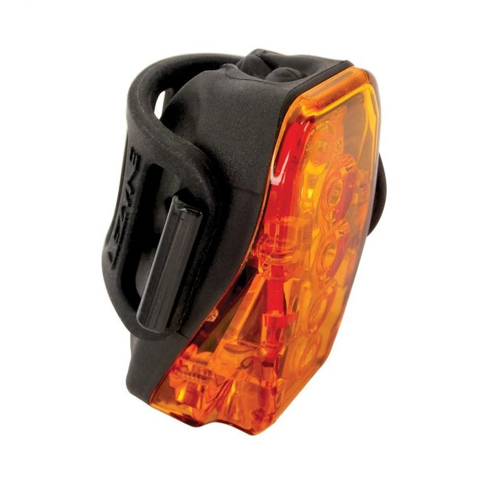 Lezyne Laser Drive 250 Compact, high visibility safety light with four ultra bright LEDs. Laser-mode beams two safety strips